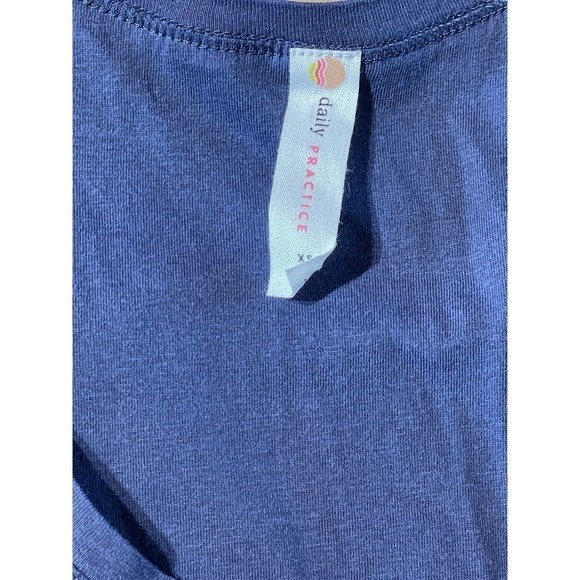 Anthropologie Daily Practice Navy Maxi dress with ruffles. Size XS - Picture 2 of 4